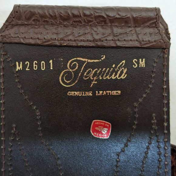 Vintage Tequila Leather Cinch Belt - Brown - Corset/Stretch Type - Small main image 11